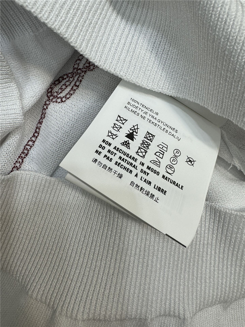 Pra*a round neck knitted short sleeve replica d&g clothing