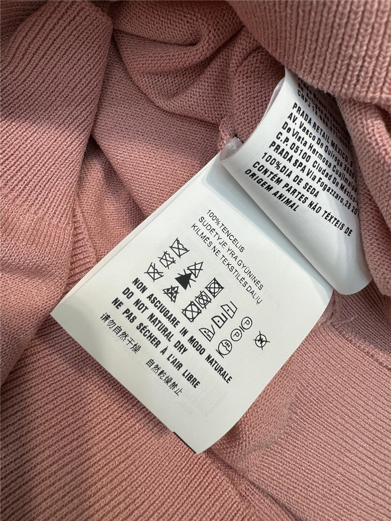 Pra*a round neck knitted short sleeve replica d&g clothing