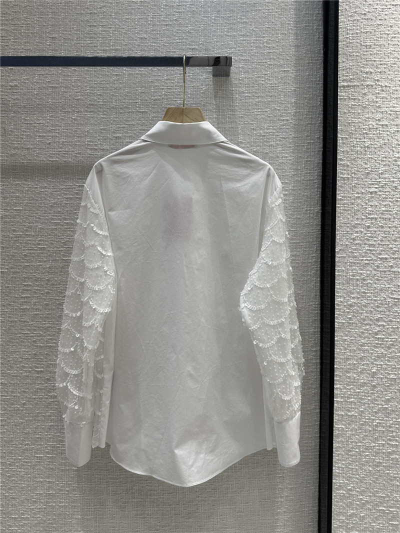 Va1e*ntin0 patchwork white shirt replica clothes