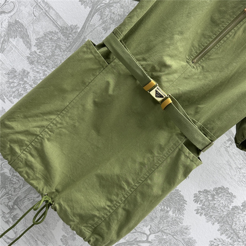 Pra*a belted fabric dress replica designer clothing websites