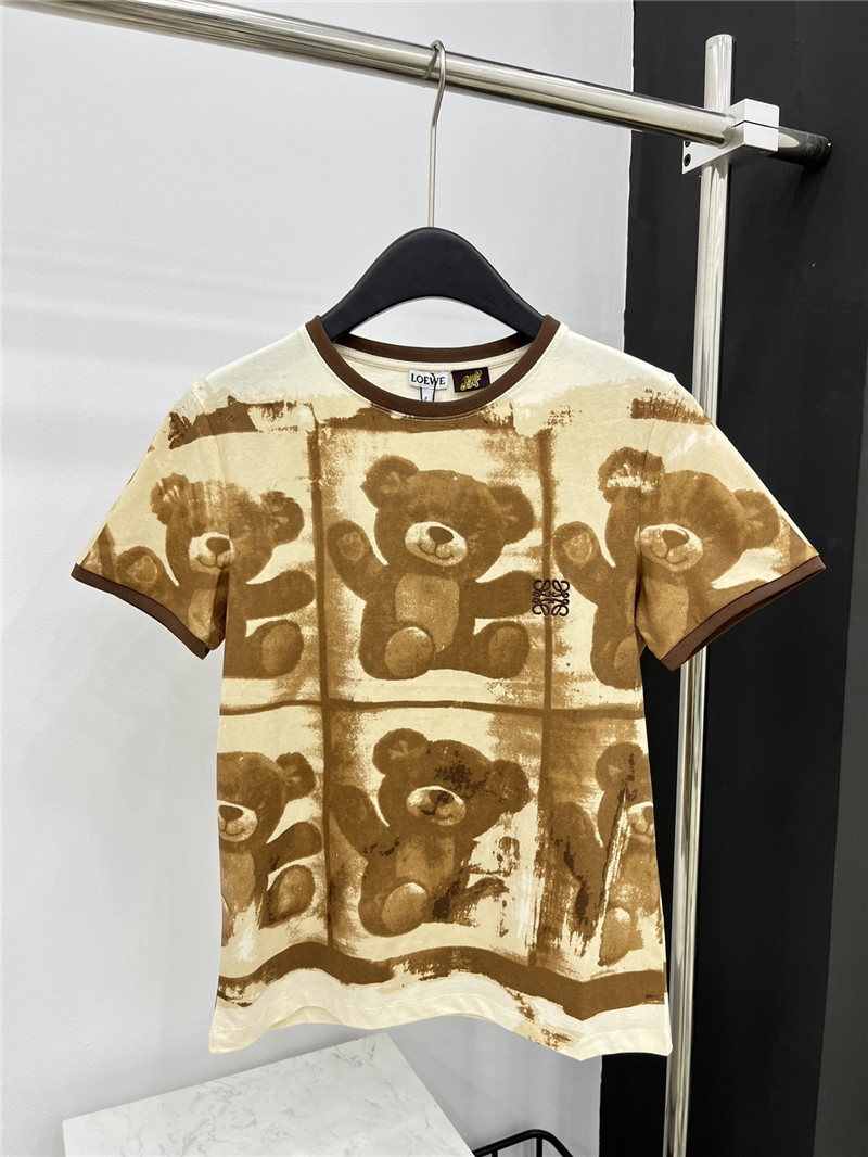 loewe double-sided graffiti bear T-shirt replica clothes