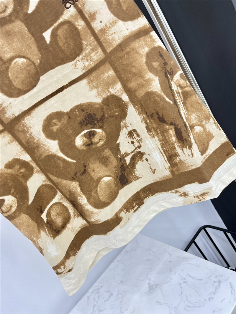 L0ew* double-sided graffiti bear t-shirt replica clothes