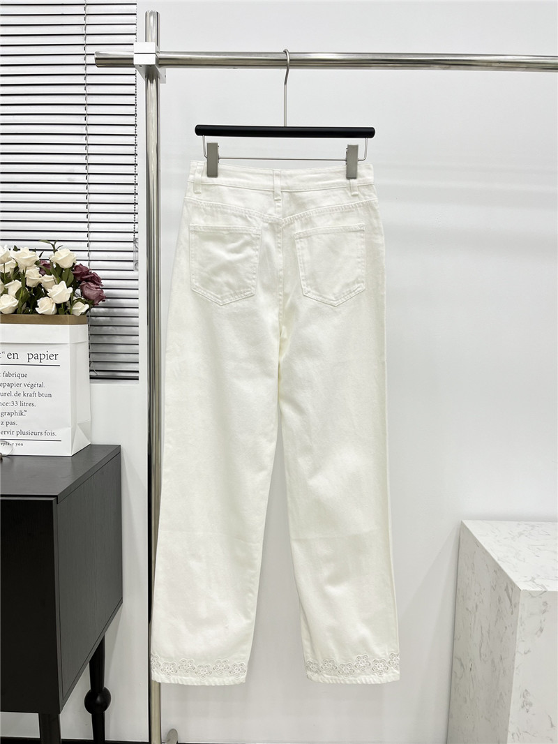 Ch**el hollow camellia jeans replica clothing sites