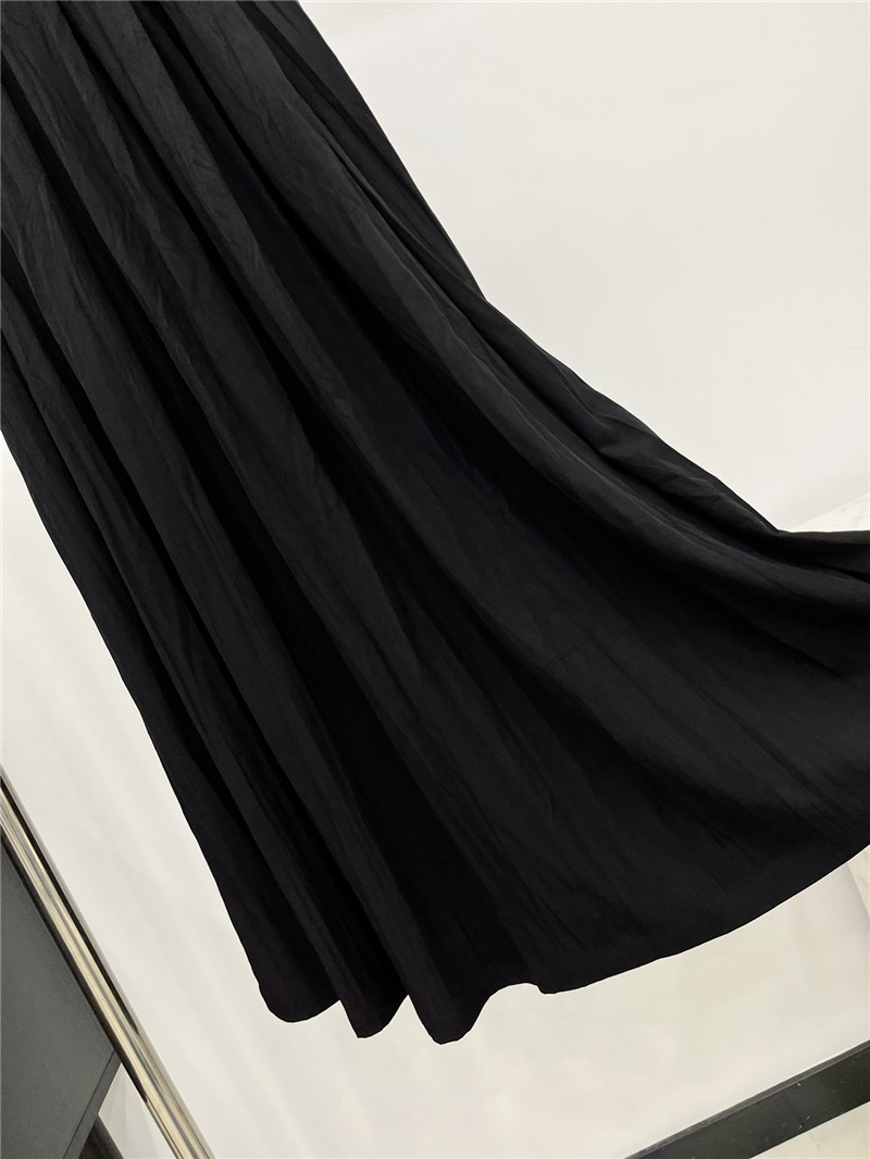 Pra*a inverted triangle pleated long skirt replica clothes