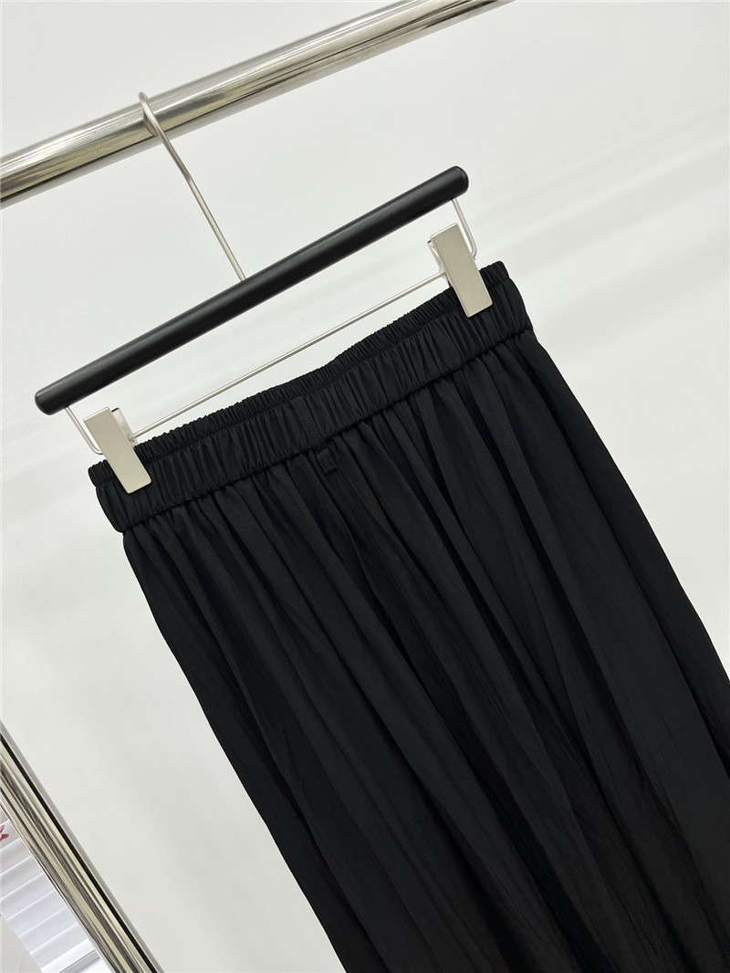 Pra*a inverted triangle pleated long skirt replica clothes