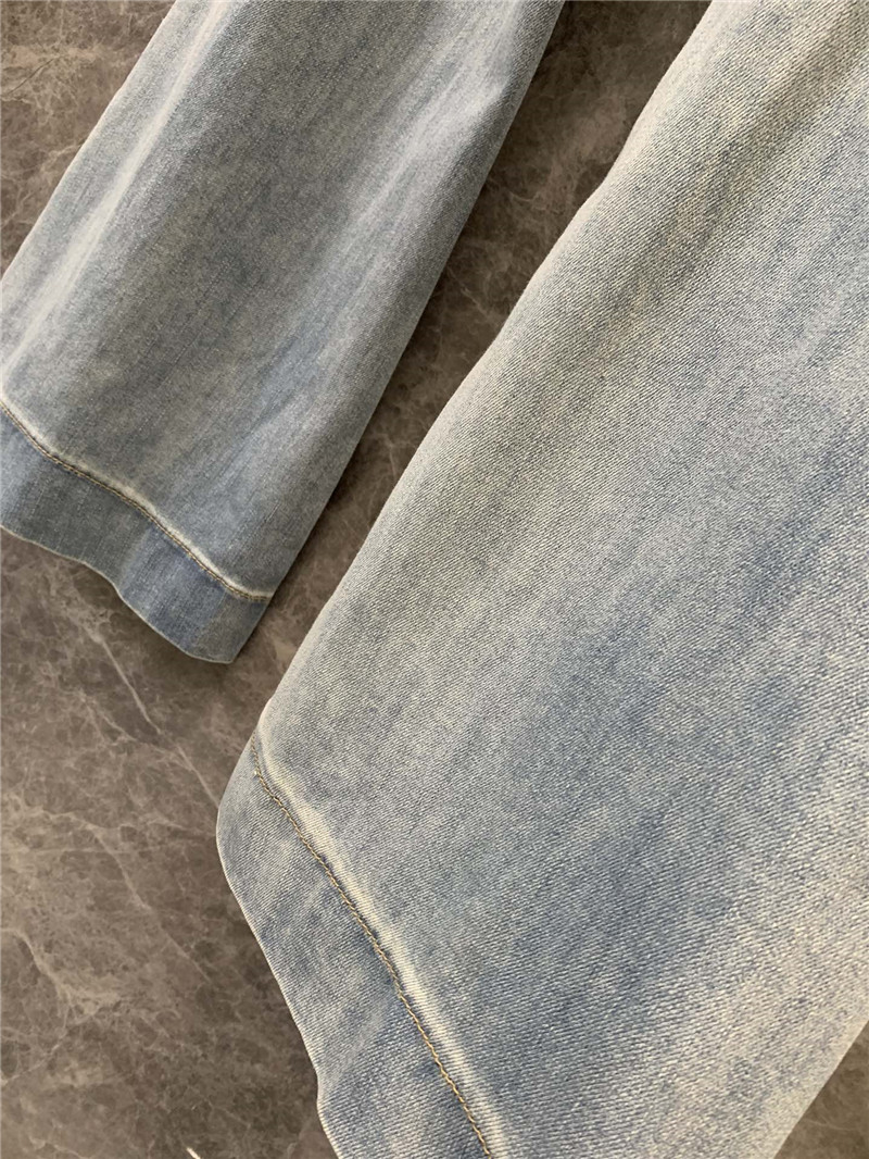 M1um1u red letter love print bootcut jeans replica clothing