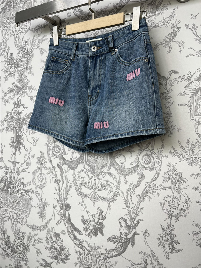 M1um1u new denim shorts cheap replica designer clothes