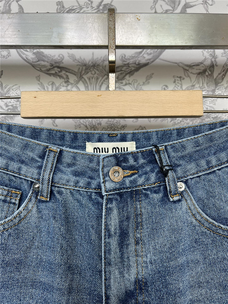 miumiu new denim shorts cheap replica designer clothes