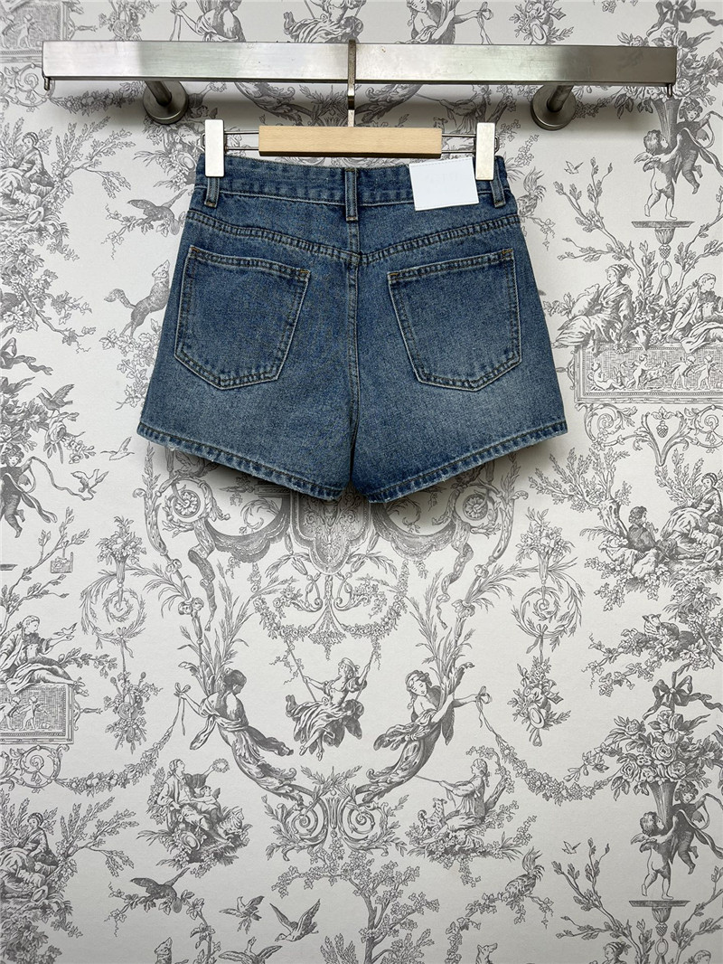 miumiu new denim shorts cheap replica designer clothes