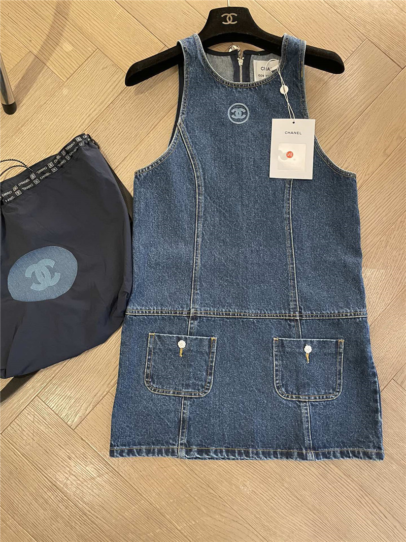 Ch**el new denim dress replica clothes