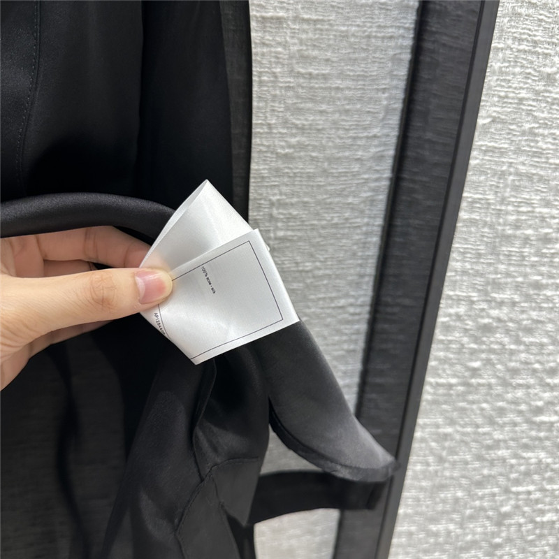 Ch**el palace style black organza shirt replica d&g clothing