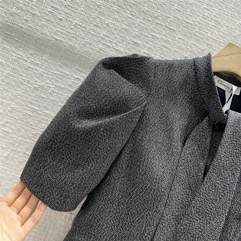 dior lace-up waisted short-sleeved jacket replica clothes