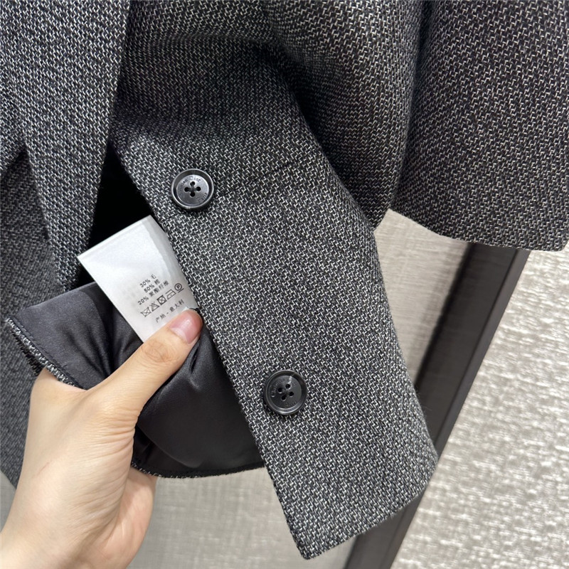 dior lace-up waisted short-sleeved jacket replica clothes