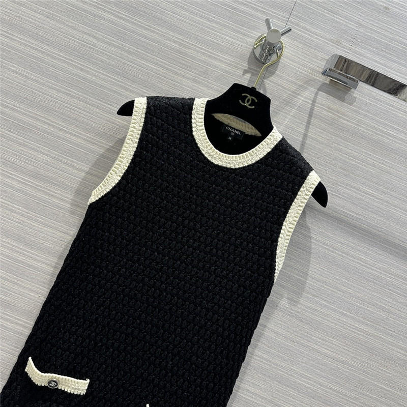Ch**el woven vest dress replica designer clothing websites