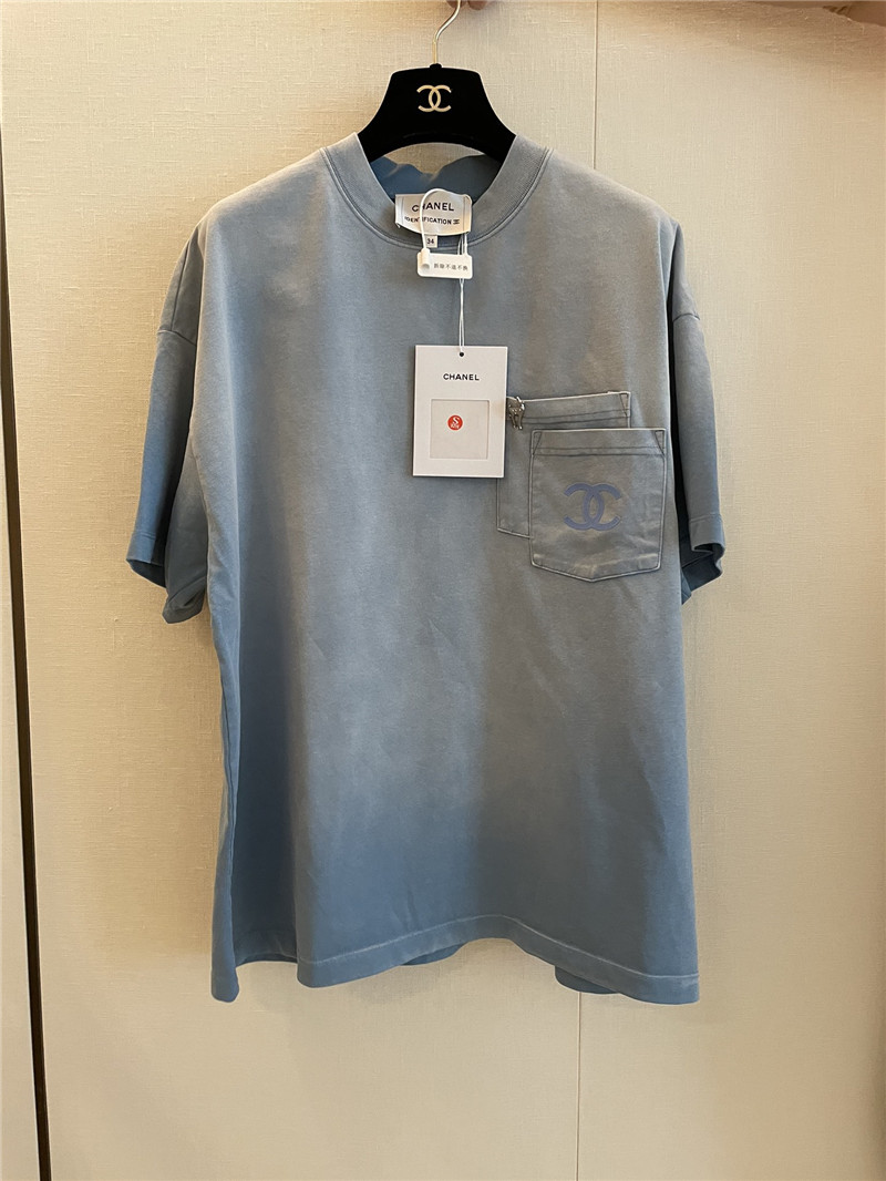 Ch**el new style fried color short sleeve replicas clothes