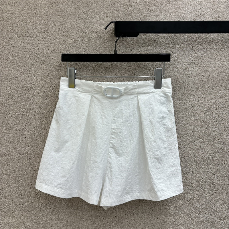 Hermes letter button decorative A-line shorts replica clothing