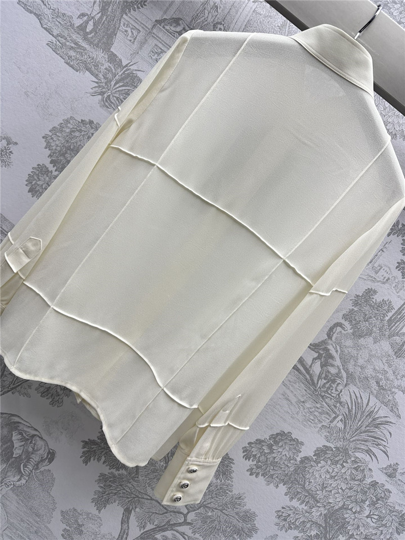 Gvc*1 bow patchwork shirt replica d&g clothing