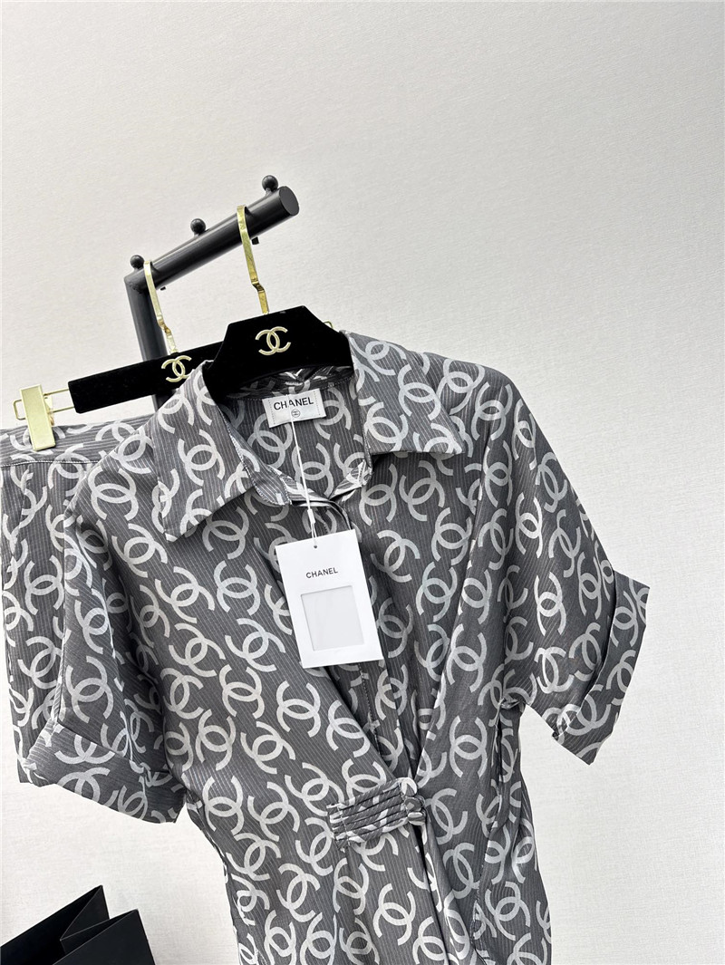 Ch**el logo print suit replica designer clothes