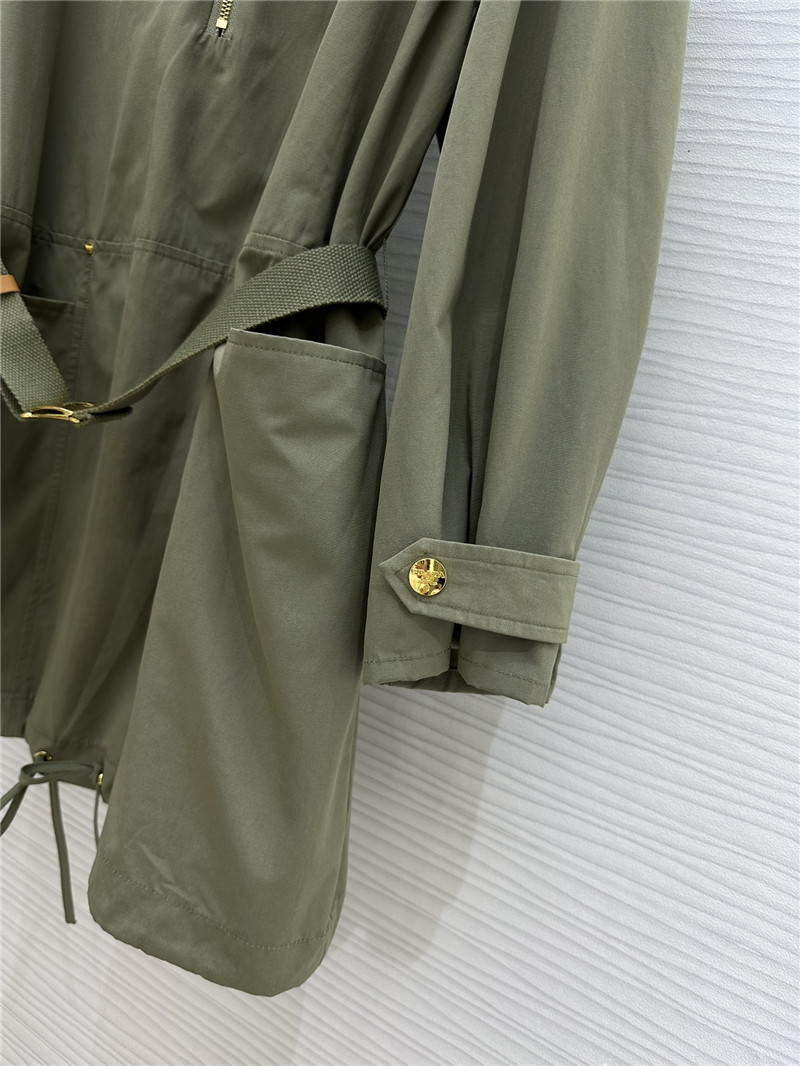 prada lapel zipper dress replica designer clothes