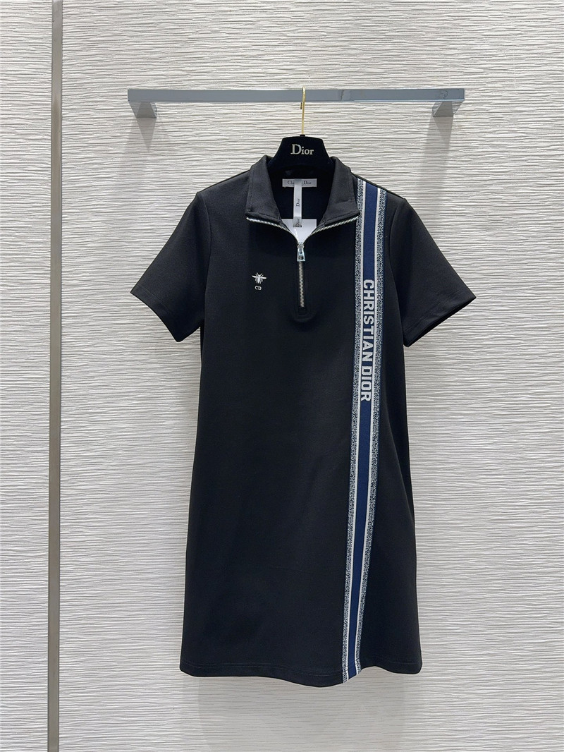 dior ribbed contrast web dress replica d&g clothing