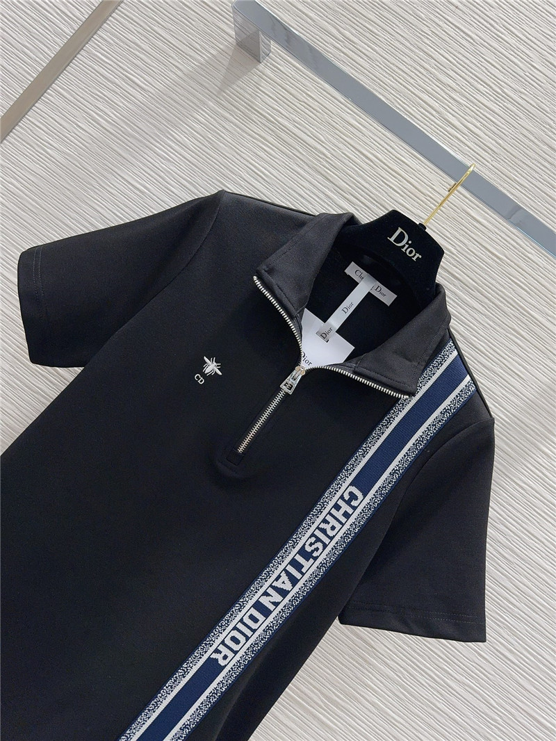 D10r ribbed contrast web dress replica d&g clothing