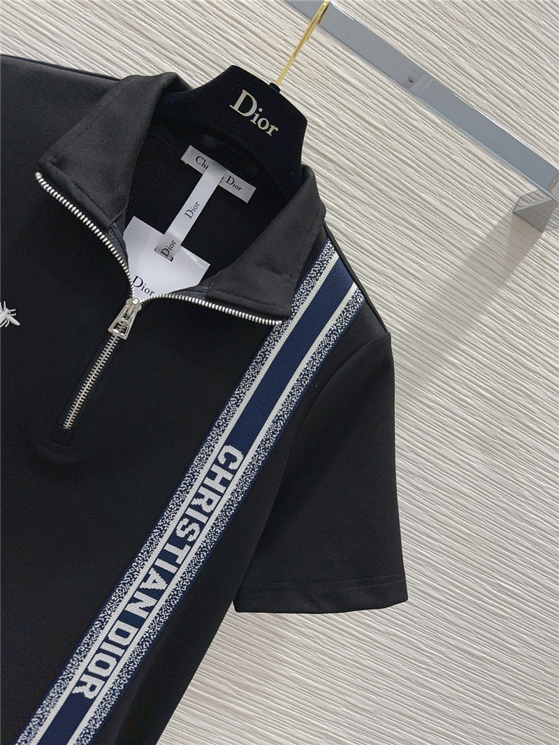 D10r ribbed contrast web dress replica d&g clothing