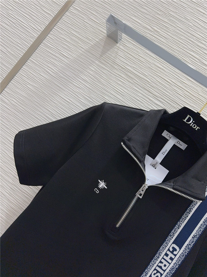 D10r ribbed contrast web dress replica d&g clothing