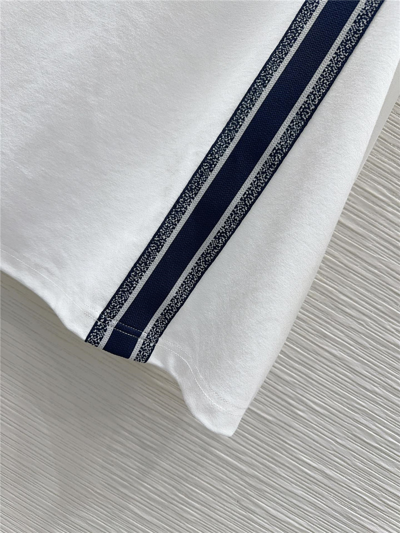 D10r ribbed contrast web dress replica d&g clothing