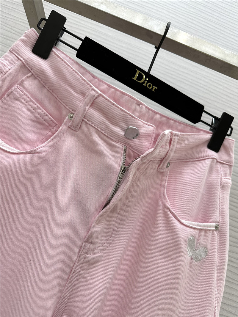 D10r pink wide-leg jeans