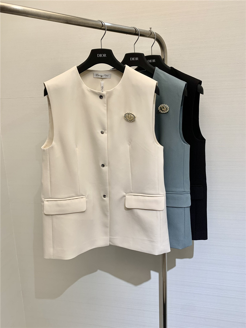 D10r single breasted silhouette vest replica d&g clothing