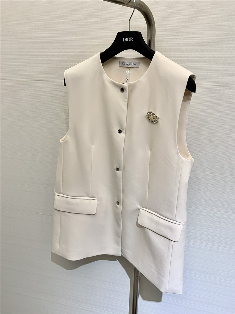 D10r single breasted silhouette vest replica d&g clothing