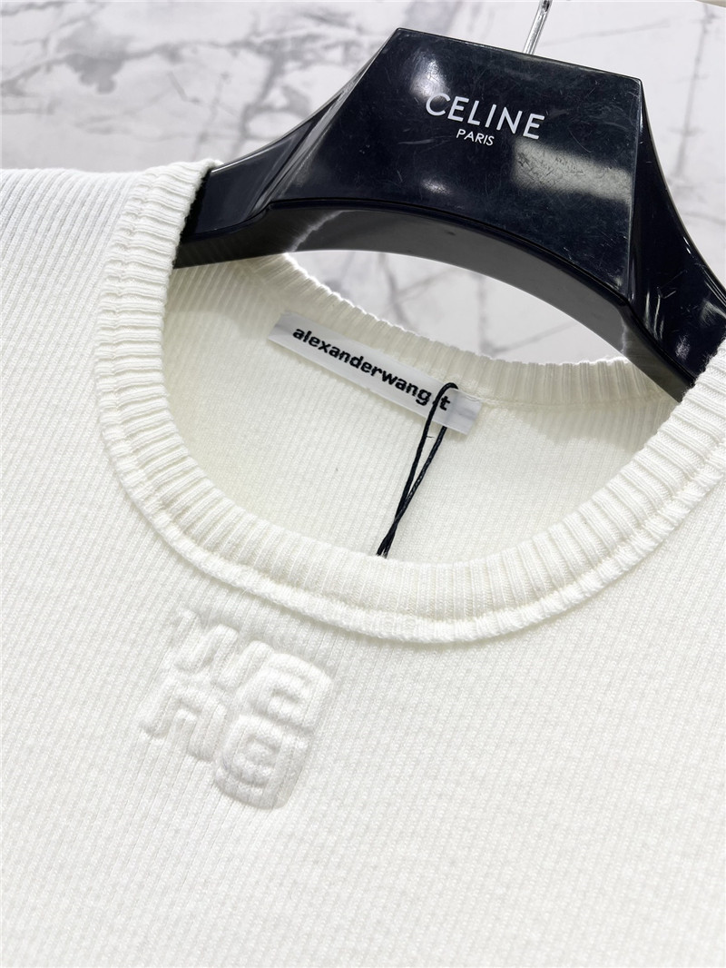 A1exa*der wang round neck short sleeve replica clothes