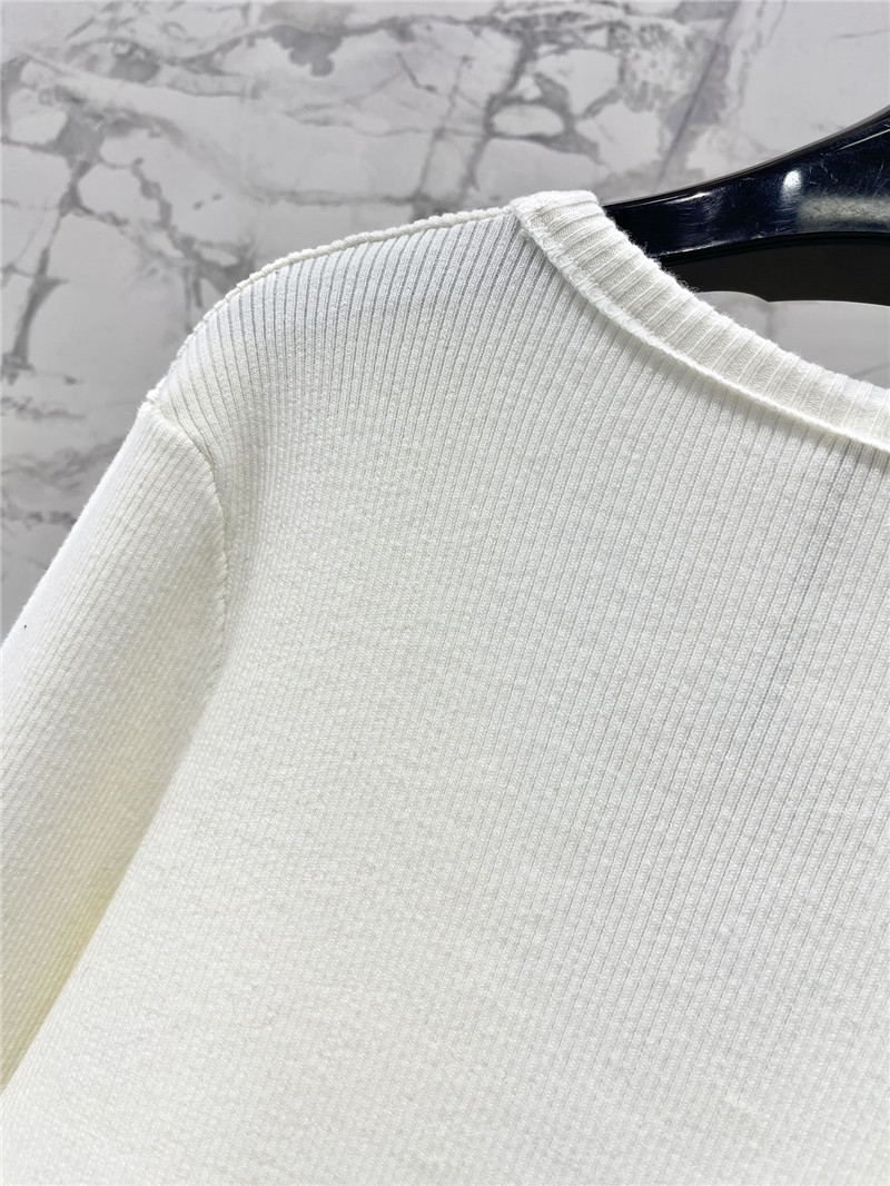 Alexander Wang Logo Knitted Cardigan in White