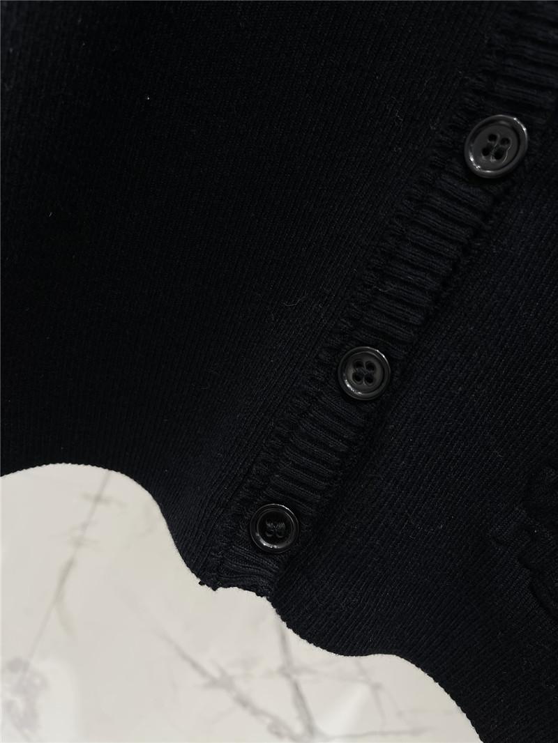 Alexander Wang Logo Knitted Cardigan in Black