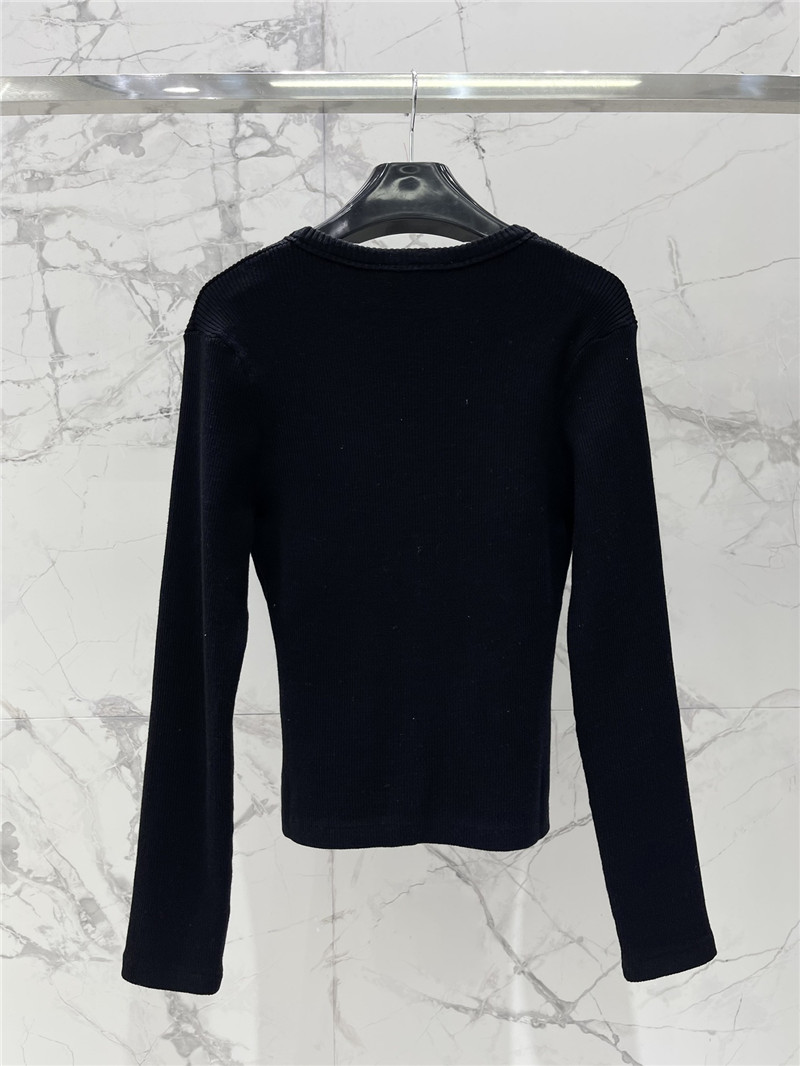 Alexander Wang Logo Knitted Cardigan in Black