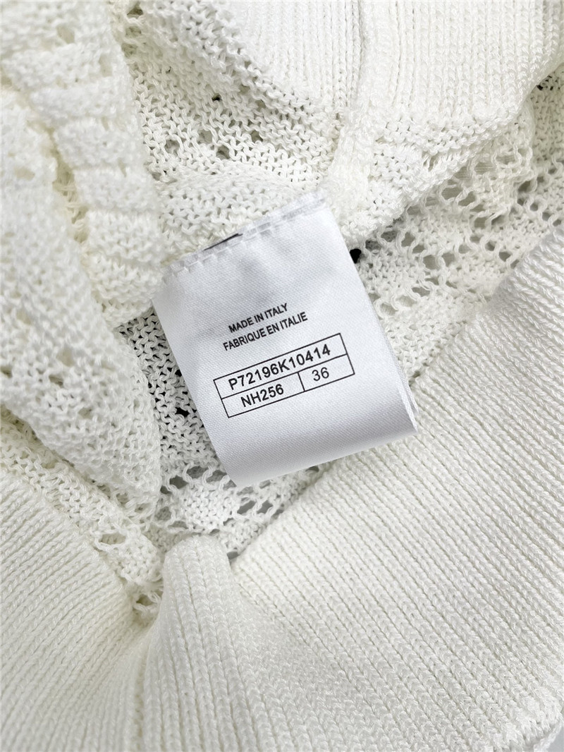 Chanel knitted short sleeves cheap designer replica clothes