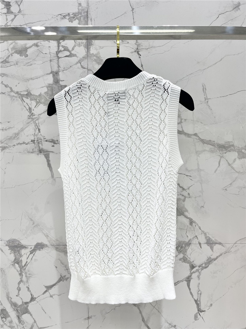 Chanel knitted short sleeves cheap designer replica clothes