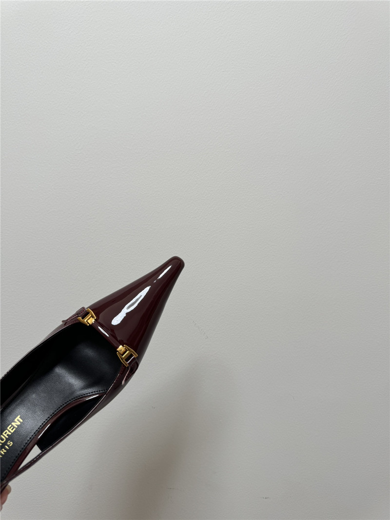 Saint Laurent Slingback 50mm Patent-Leather Pumps