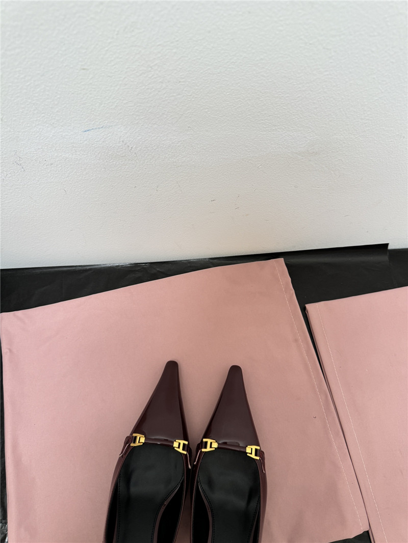 Saint Laurent Slingback 50mm Patent-Leather Pumps