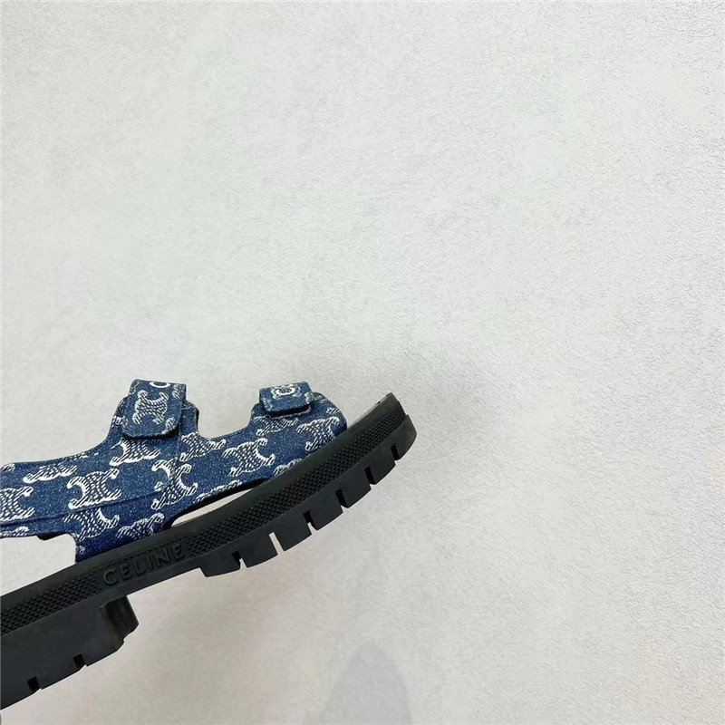 Celine Leo Leather Sandals