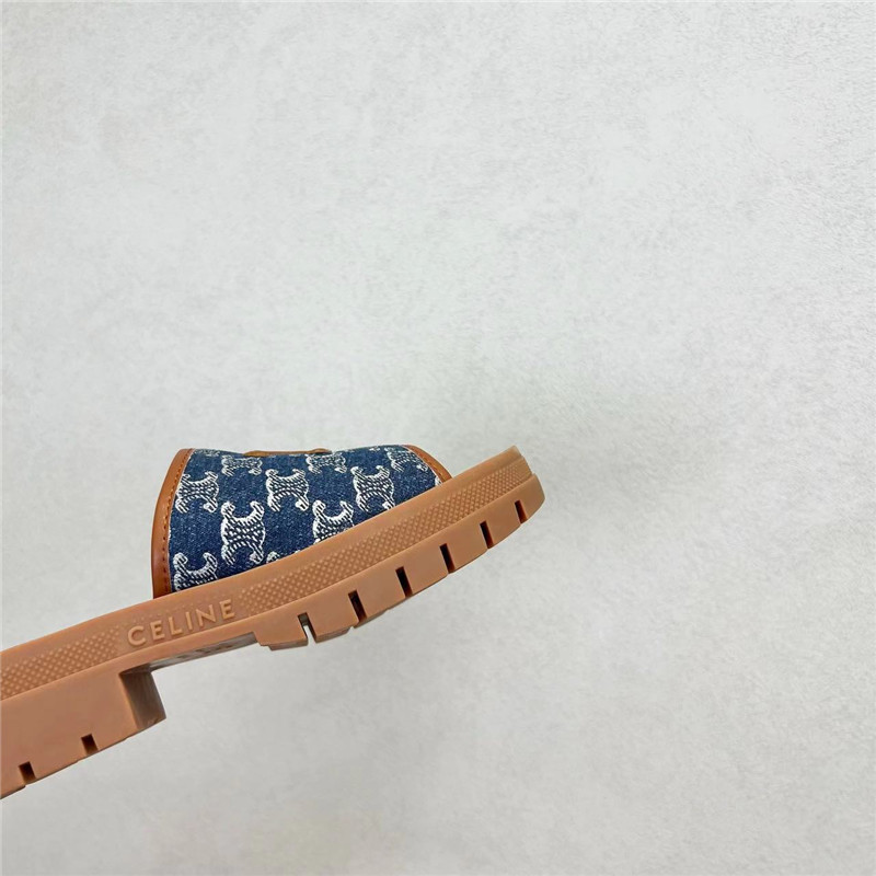 Celine Clea Triomphe Platform Slides