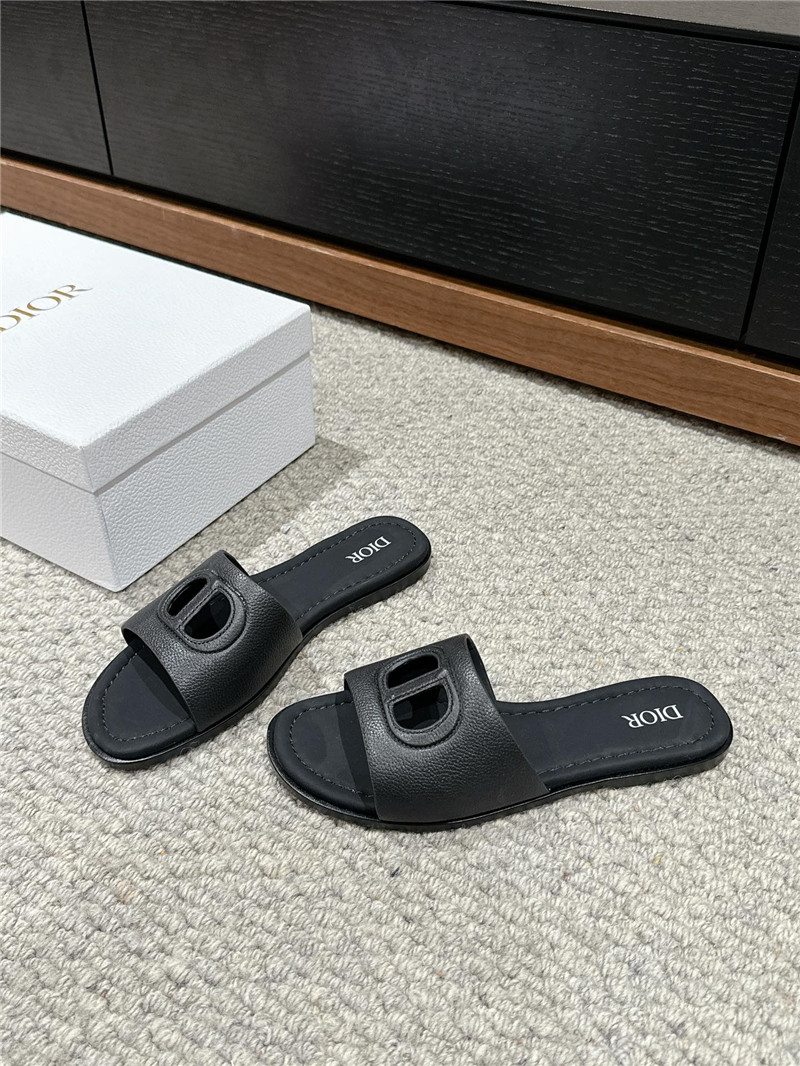D10r d-club black leather slides