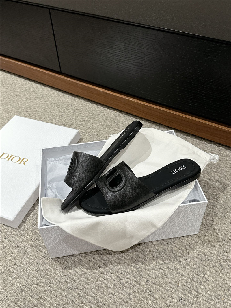 D10r d-club black leather slides