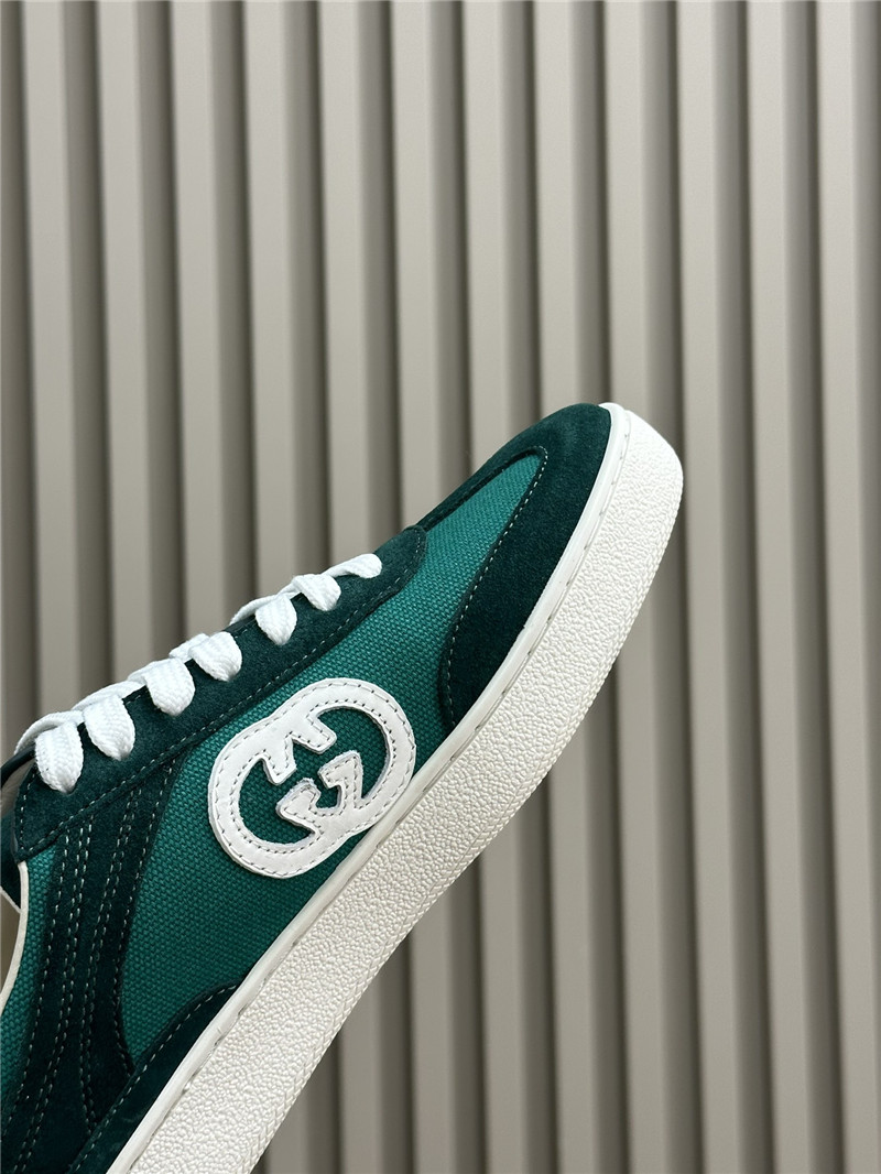 Gvc*1 gg logo lace-up green sneakers