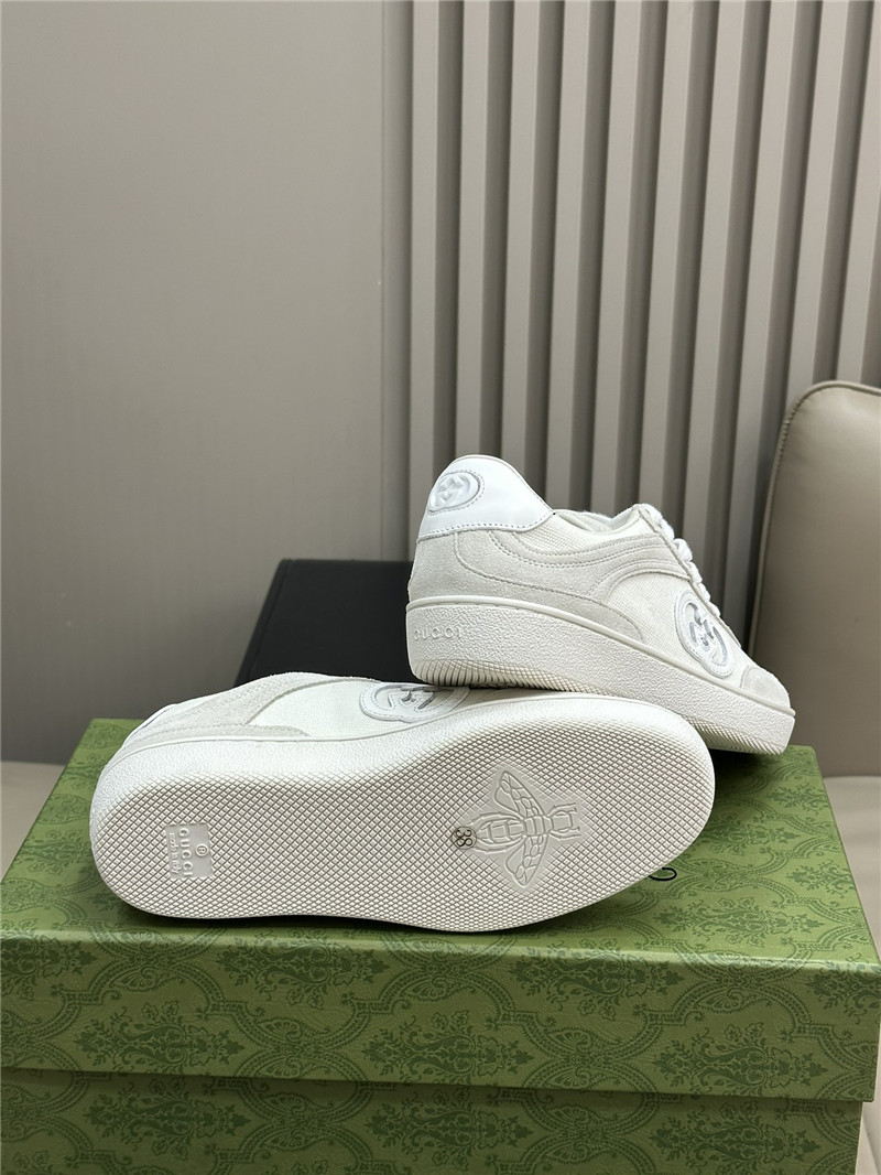 Gvc*1 gg logo lace-up white sneakers