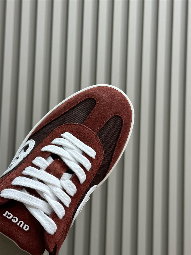 Gvc*1 gg logo lace-up red sneakers