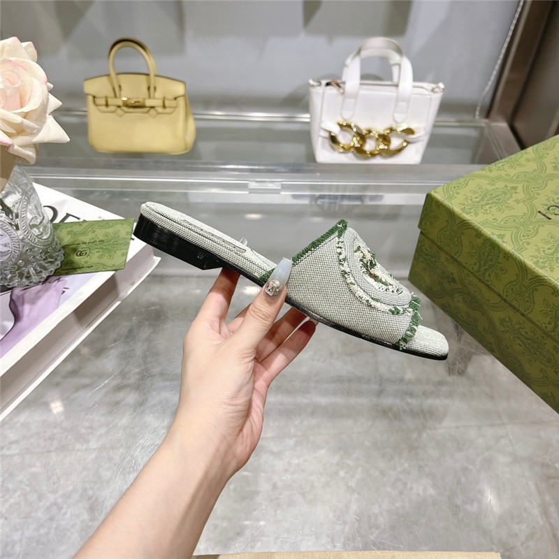 Gvc*1 interlocking g slide sandal light aquamarine