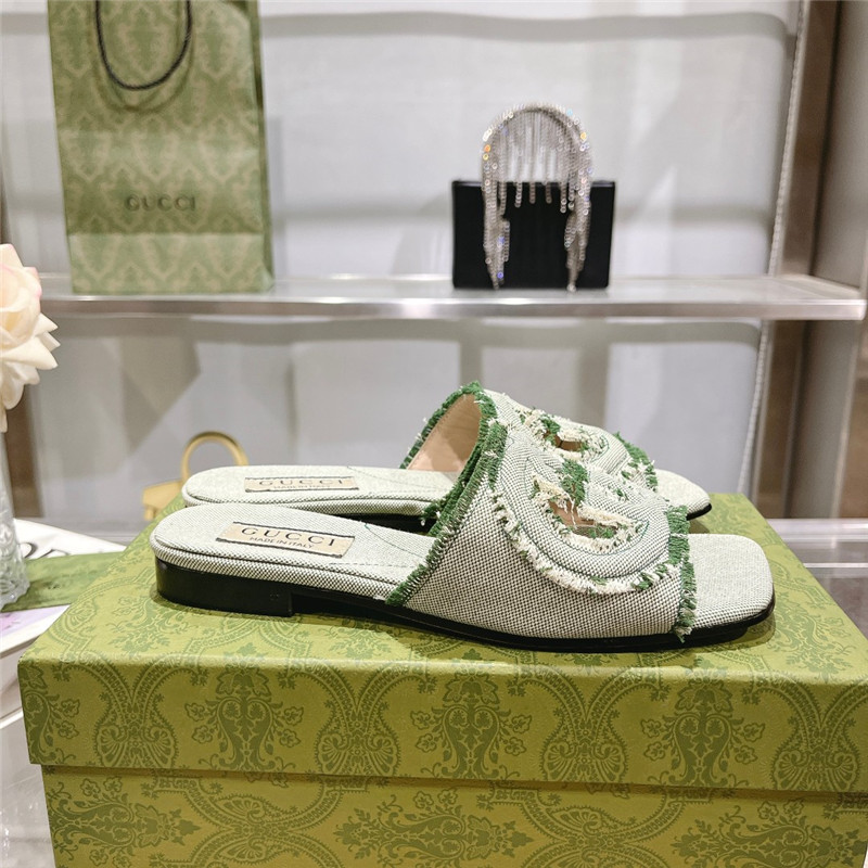 Gvc*1 interlocking g slide sandal light aquamarine