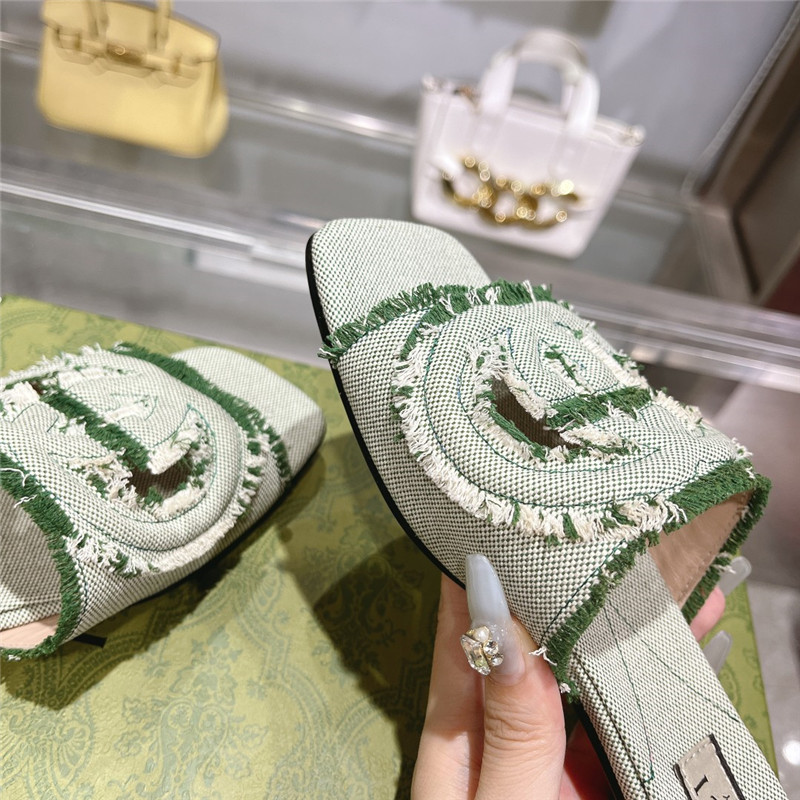 Gvc*1 interlocking g slide sandal light aquamarine