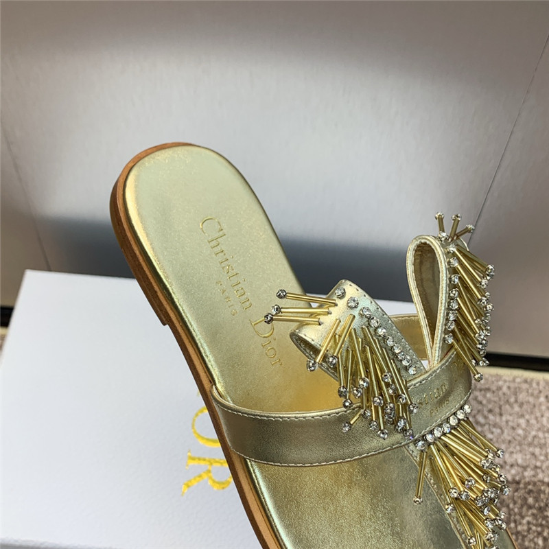 D10r eclat thong sandal gold